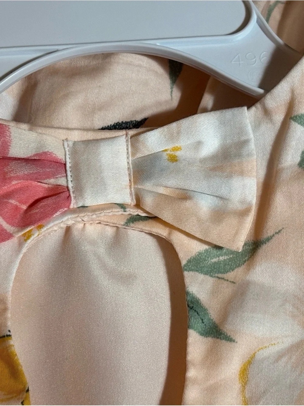 Carter's Light Floral Dress with Yellow Butterfly Details